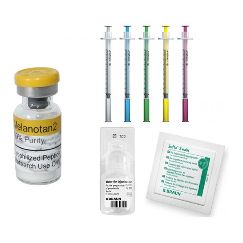 Mel2 10mg Starter Kit (1 Vial, 1 Water, 11 Syringes ,11 Swabs)