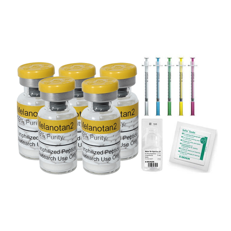 Mel2 50mg Starter Kit (5 Vials, 5 Water , 55 Syringes, 55 Swabs)